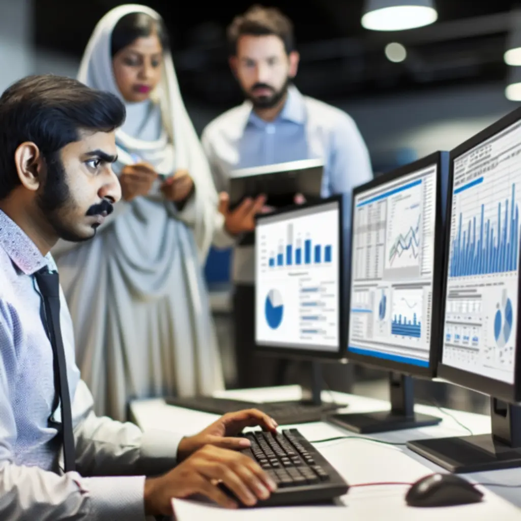 IT consultants collaborating on a system optimisation workshop