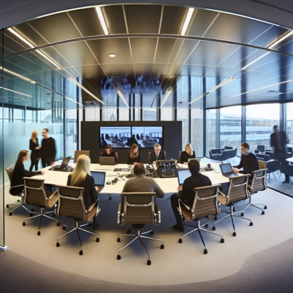 Consulting team from KLOPA LTD collaborating in a modern office