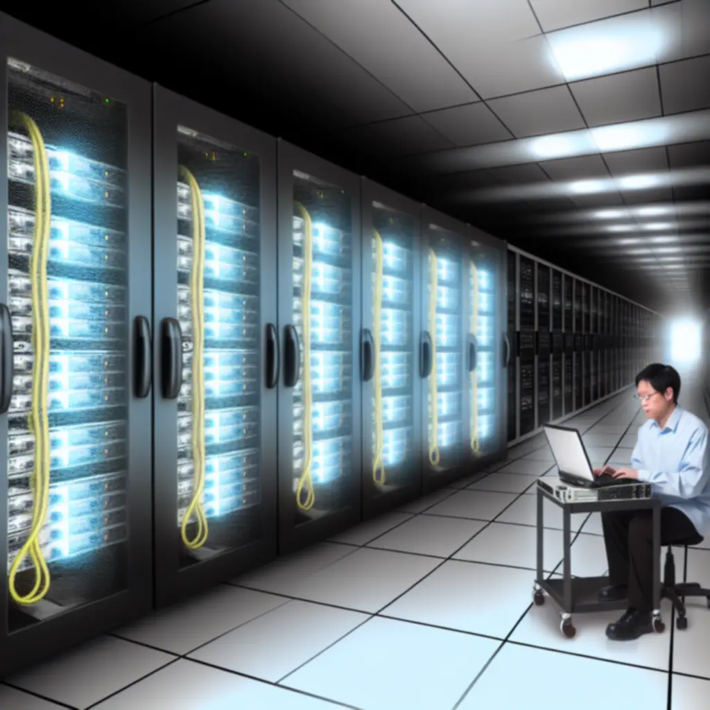 Optimized server room representing high-performance manufacturing IT systems
