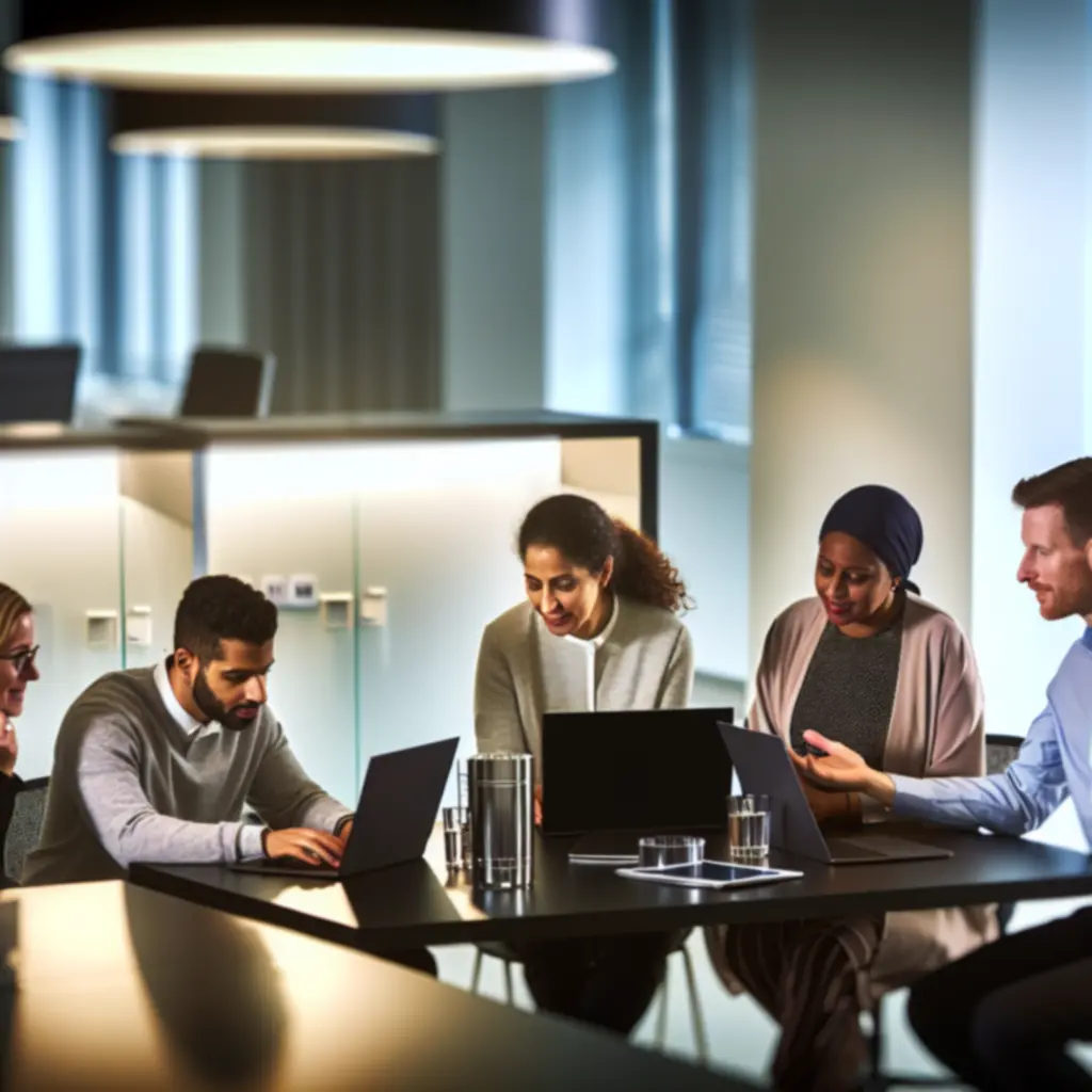 KLOPA LTD consultants collaborating in a modern office